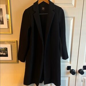 Zara Women's Elegant Black Trench Coat